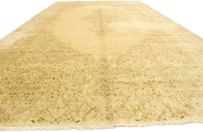 10 x 19 Vintage Persian Kerman Rug 74207