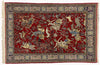 5 x 7 Vintage Persian Qum Hunting Rug 74209