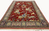 5 x 7 Vintage Persian Qum Hunting Rug 74209
