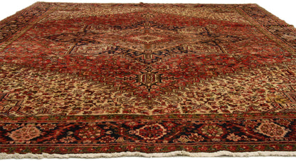 10 x 13 Vintage Heriz Rug 74211