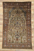 7 x 11 Antique Persian Mohtasham Kashan Rug 74220