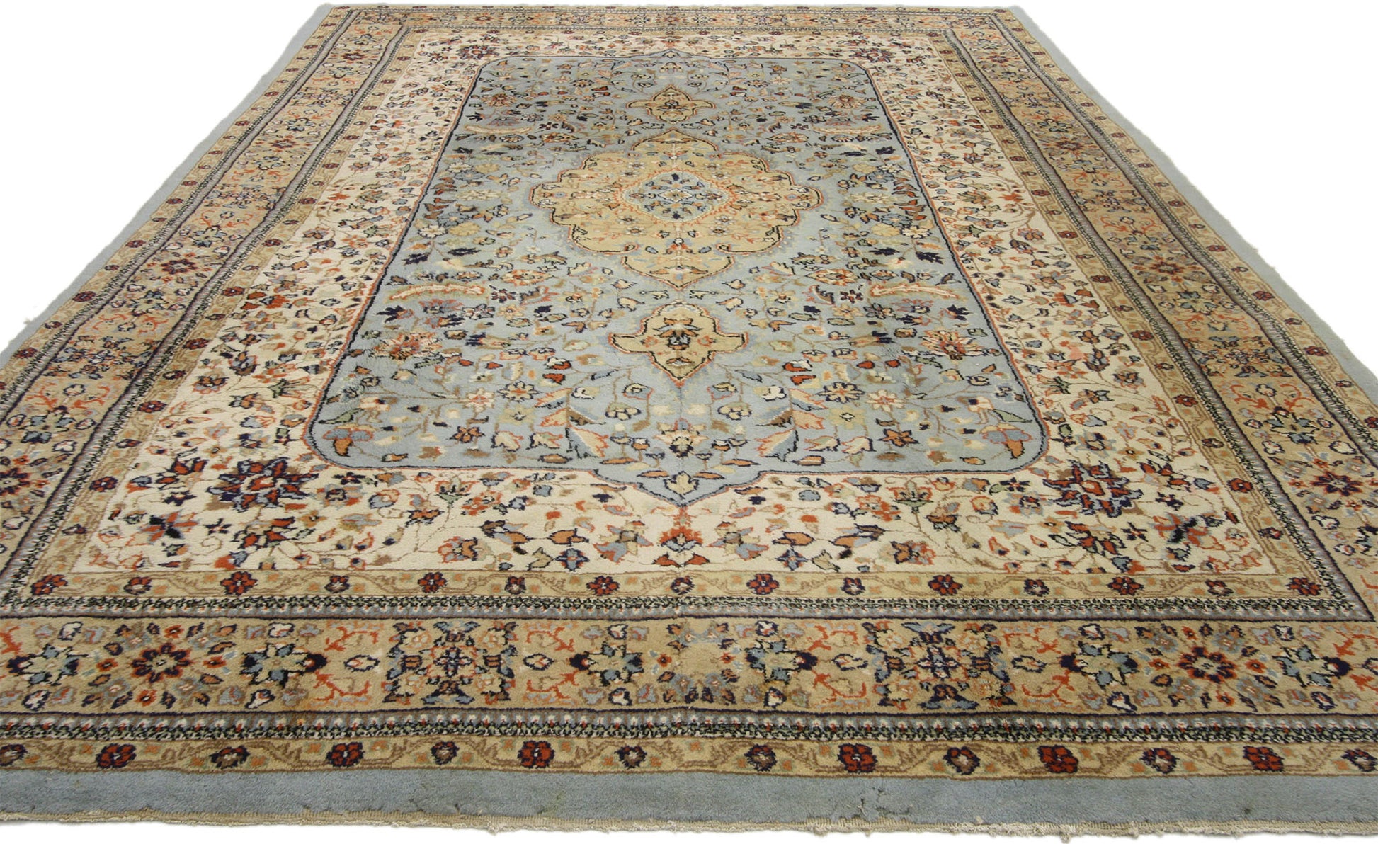 6 x 9 Vintage Indian Rug 74222