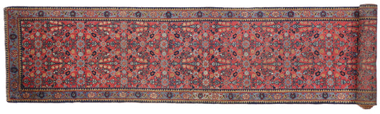 3 x 18 Antique Persian Tabriz Runner 74225