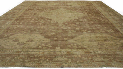 13 x 17 Antique Turkish Oushak Rug 74227