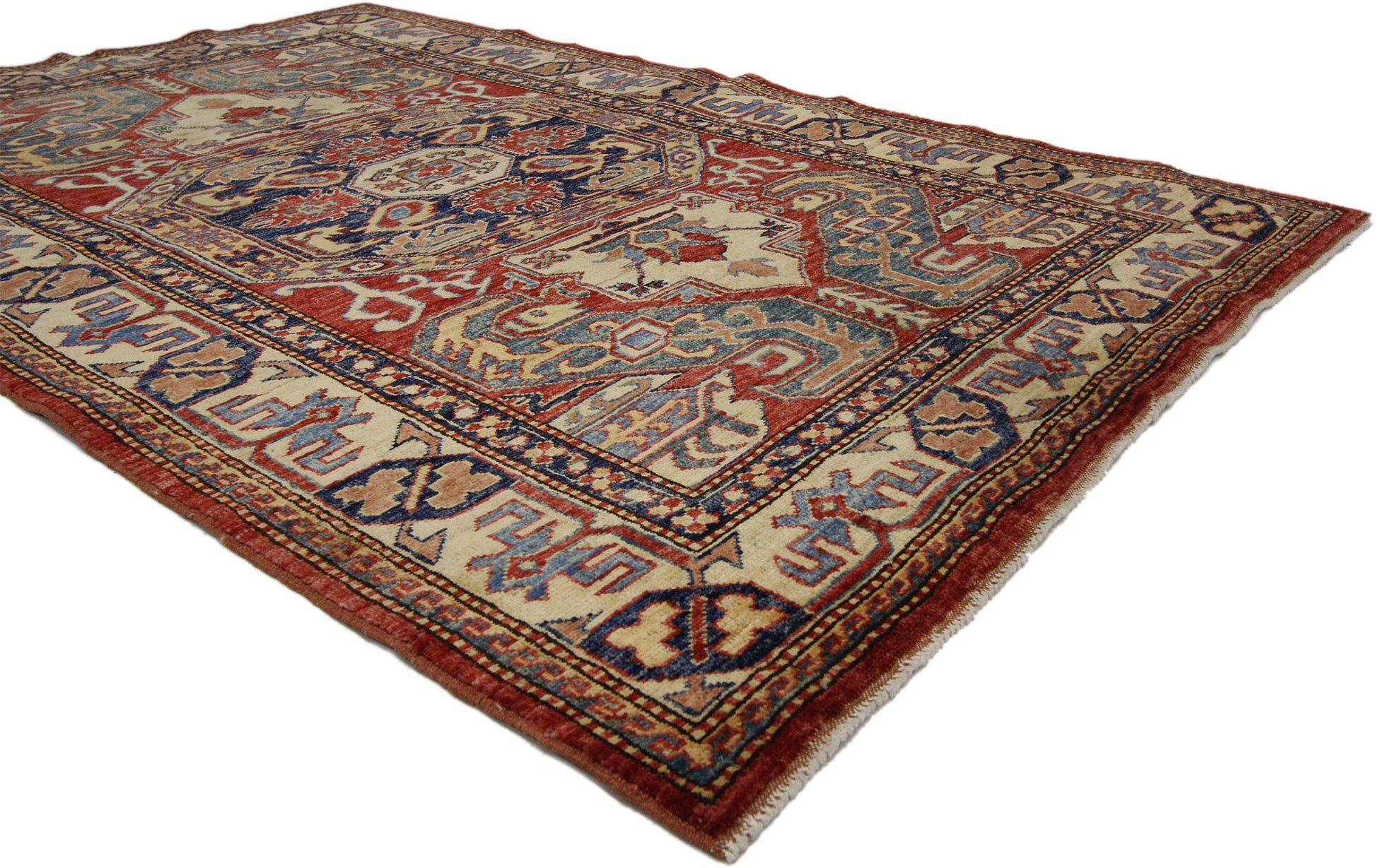 4 x 6 Vintage Turkish Oushak Rug 74236