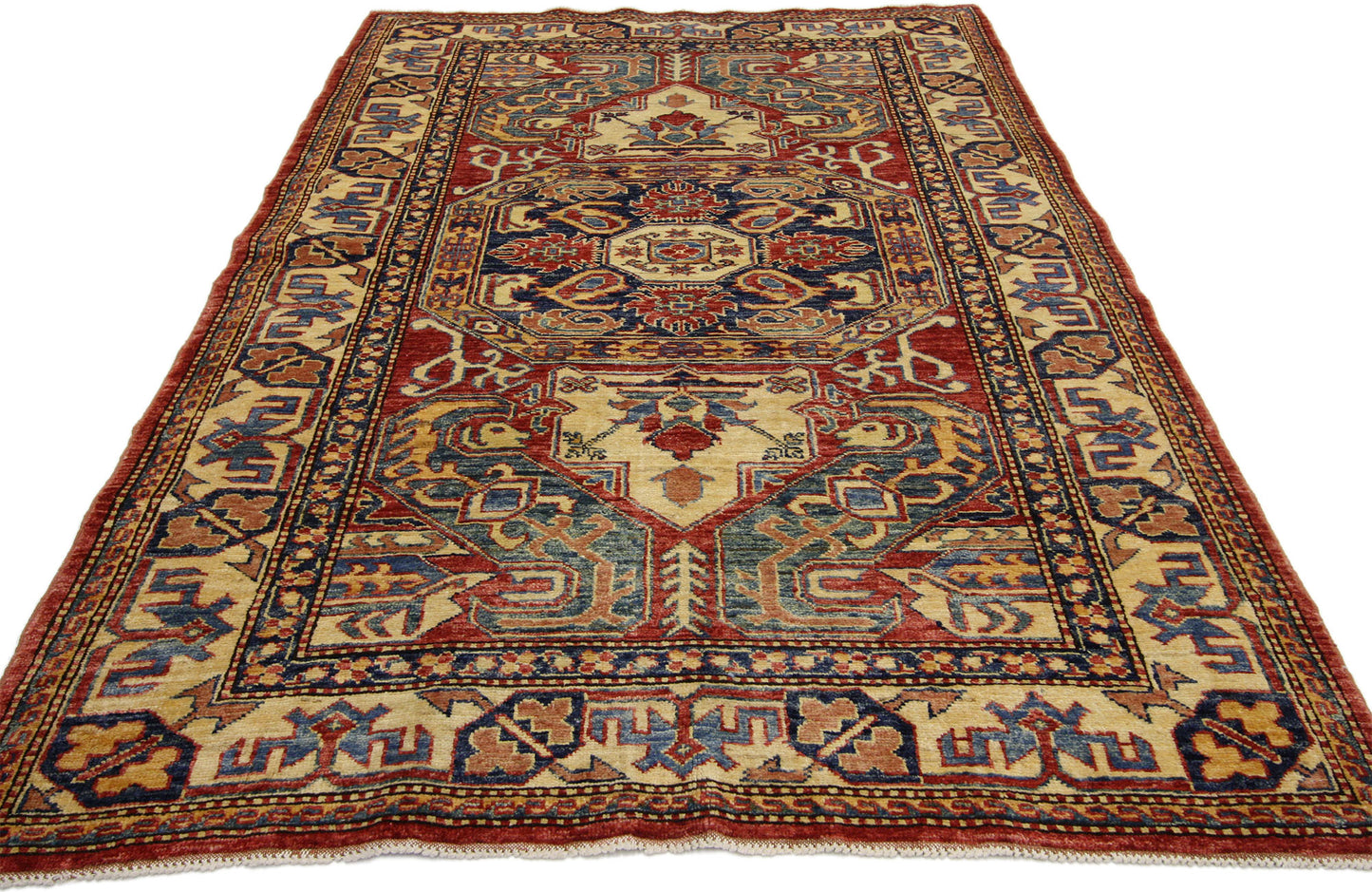 4 x 6 Vintage Turkish Oushak Rug 74236