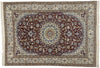 7 x 9 Vintage Persian Nain Rug 74241