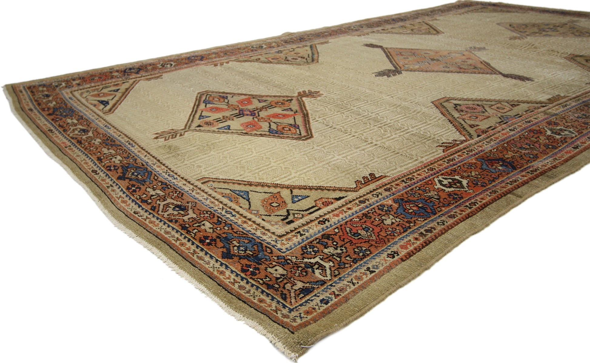 6 x 12 Antique Persian Malayer Rug 74246