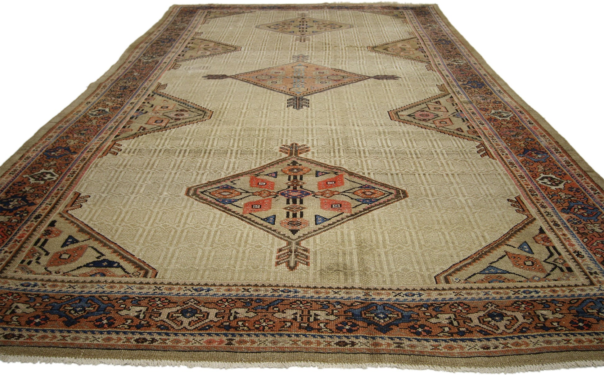 6 x 12 Antique Persian Malayer Rug 74246