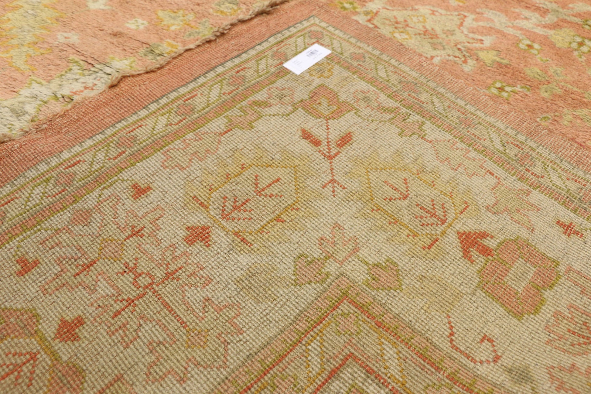 10 x 13 Antique Turkish Oushak Rug 74249