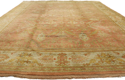 10 x 13 Antique Turkish Oushak Rug 74249