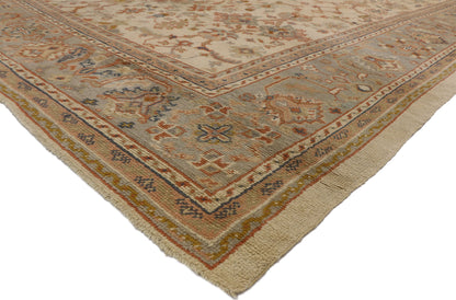 11 x 14 Antique Turkish Oushak Rug 74250