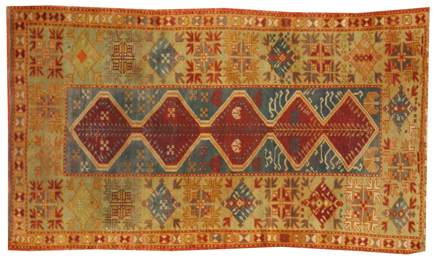 3 x 5 Antique Oushak Rug 74254