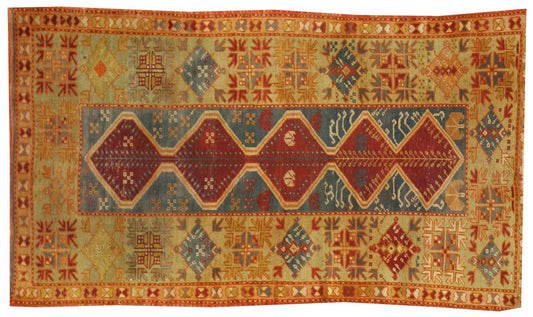 3 x 5 Antique Oushak Rug 74254