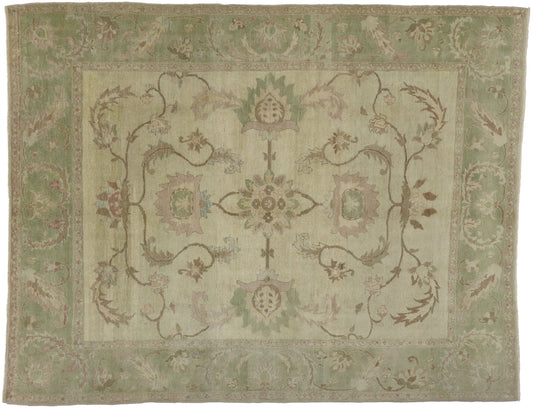 9 x 11 Vintage Oushak Rug 74259