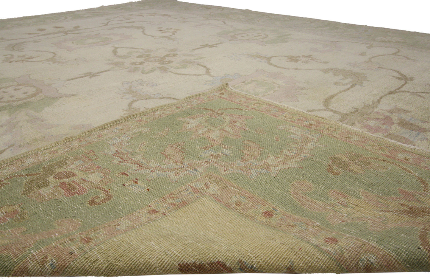 9 x 11 Vintage Oushak Rug 74259