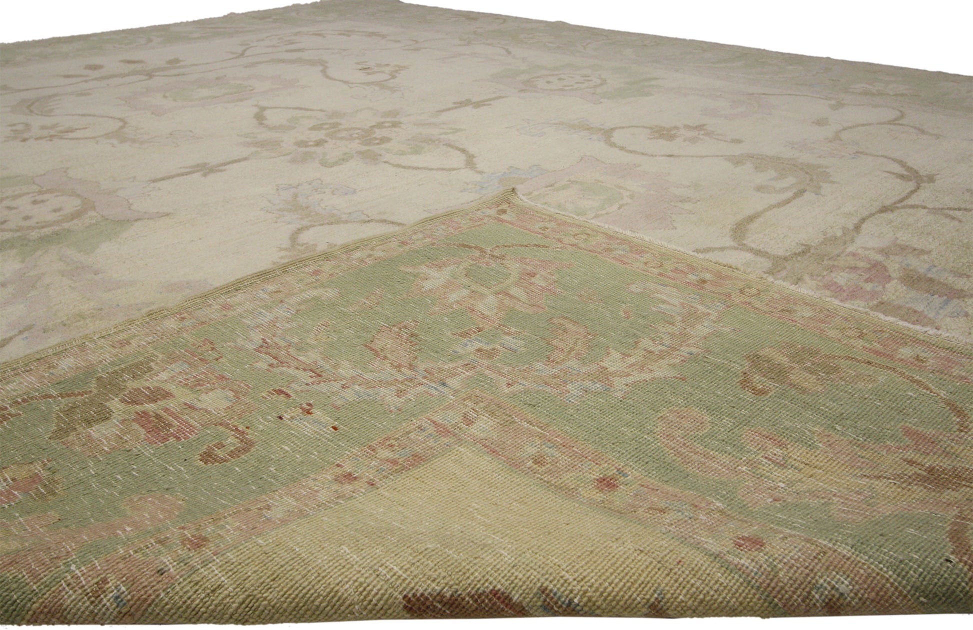 9 x 11 Vintage Oushak Rug 74259