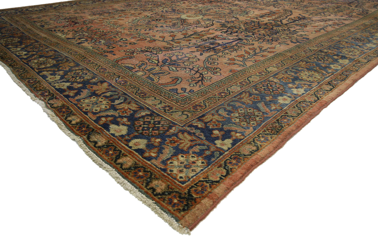 8 x 12 Antique Persian Lilihan Rug 74264