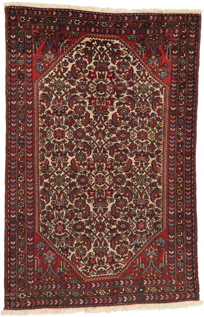 3 x 4 Vintage Persian Hamadan Rug 74266