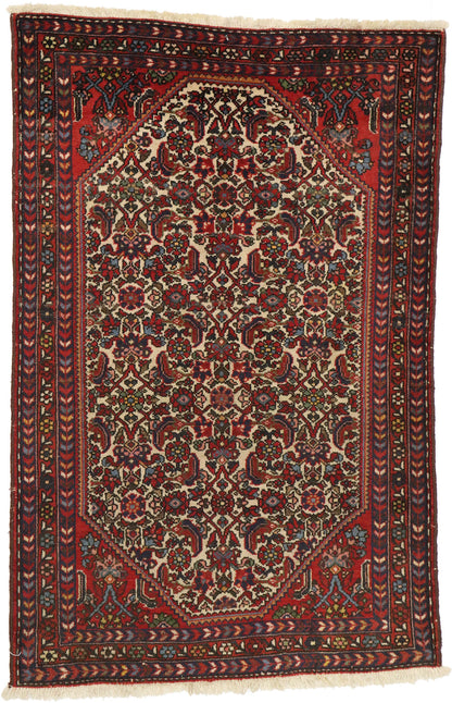 3 x 4 Vintage Persian Hamadan Rug 74266