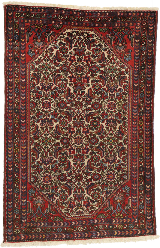 3 x 4 Vintage Persian Hamadan Rug 74266