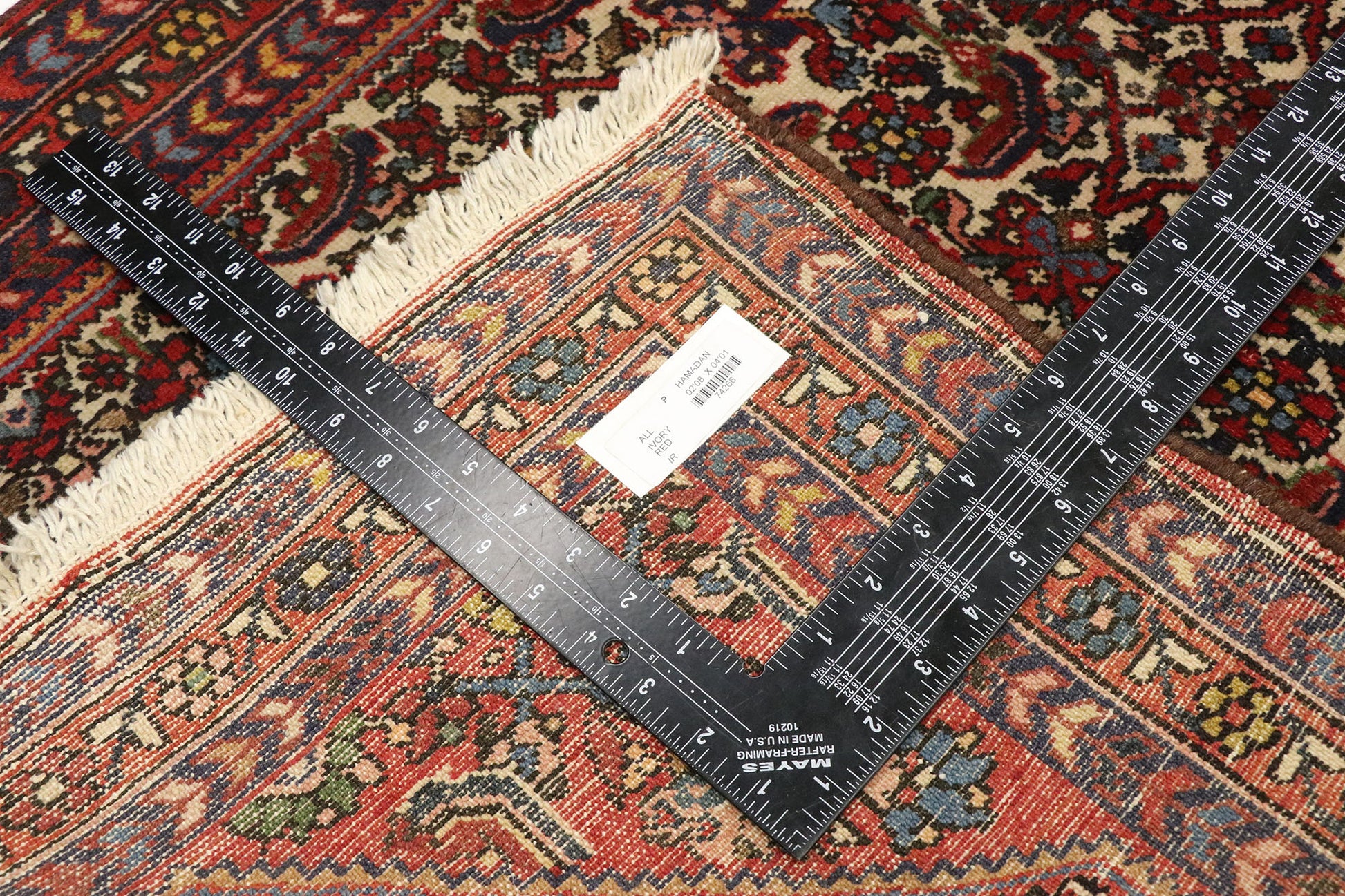 3 x 4 Vintage Persian Hamadan Rug 74266