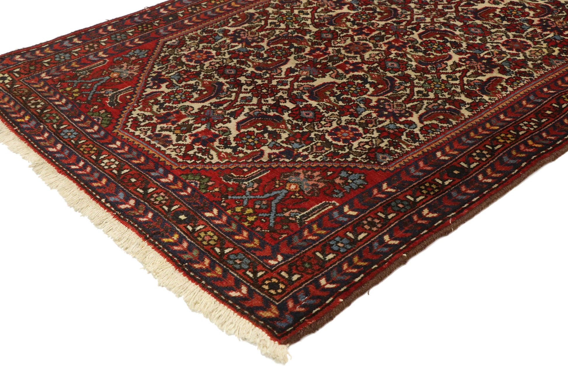 3 x 4 Vintage Persian Hamadan Rug 74266