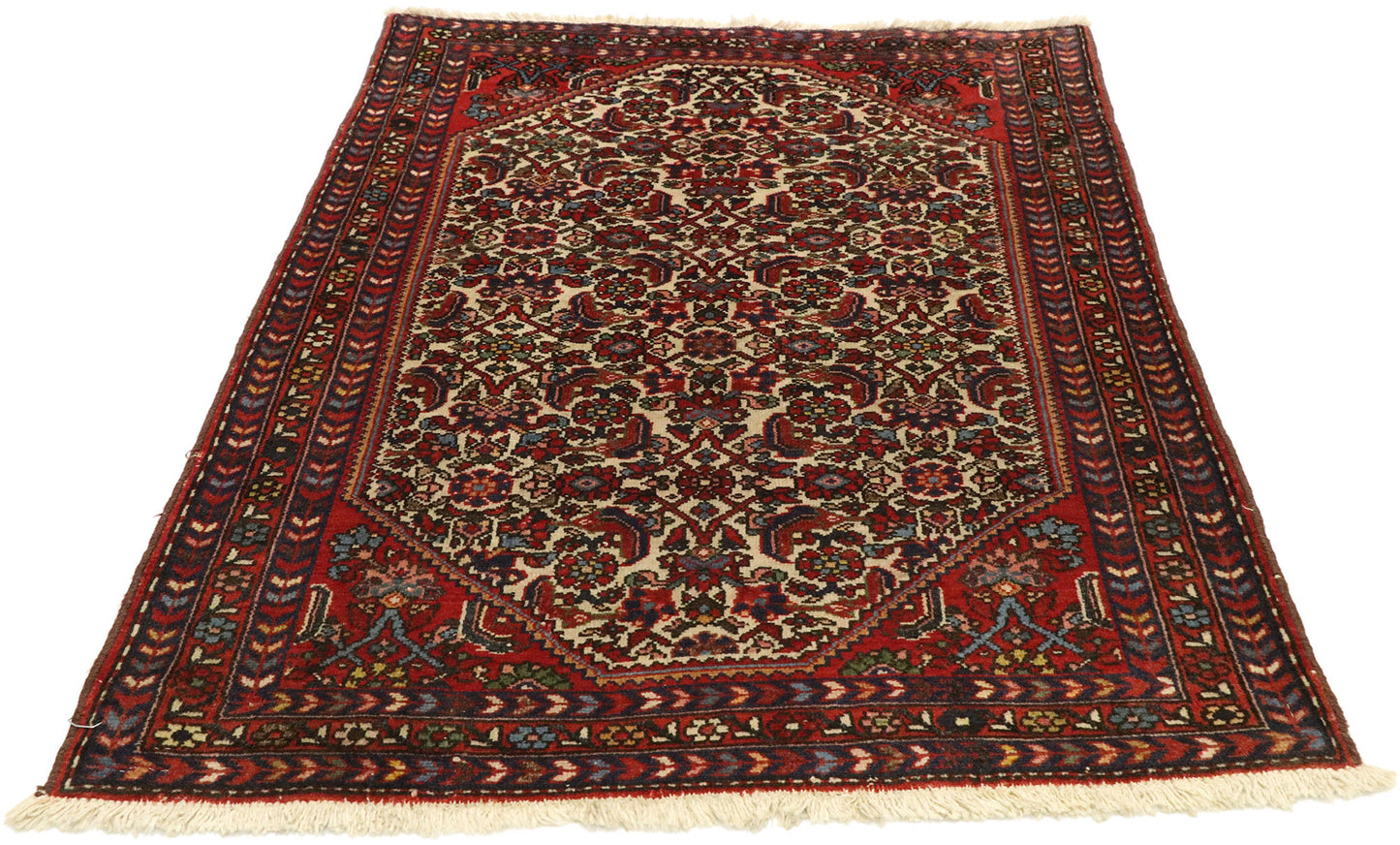 3 x 4 Vintage Persian Hamadan Rug 74266