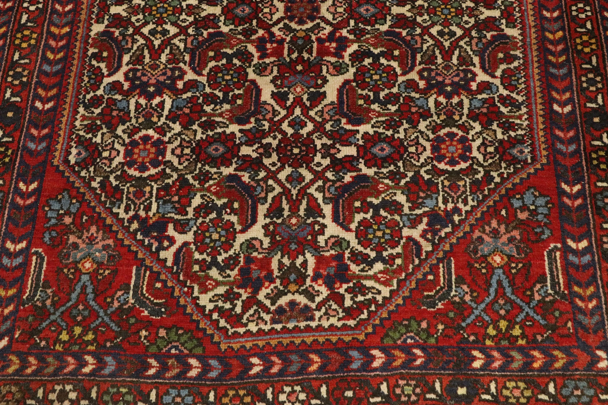 3 x 4 Vintage Persian Hamadan Rug 74266