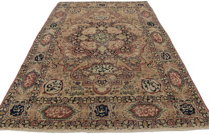 4 x 6 Antique Persian Kermanshah Rug 74270