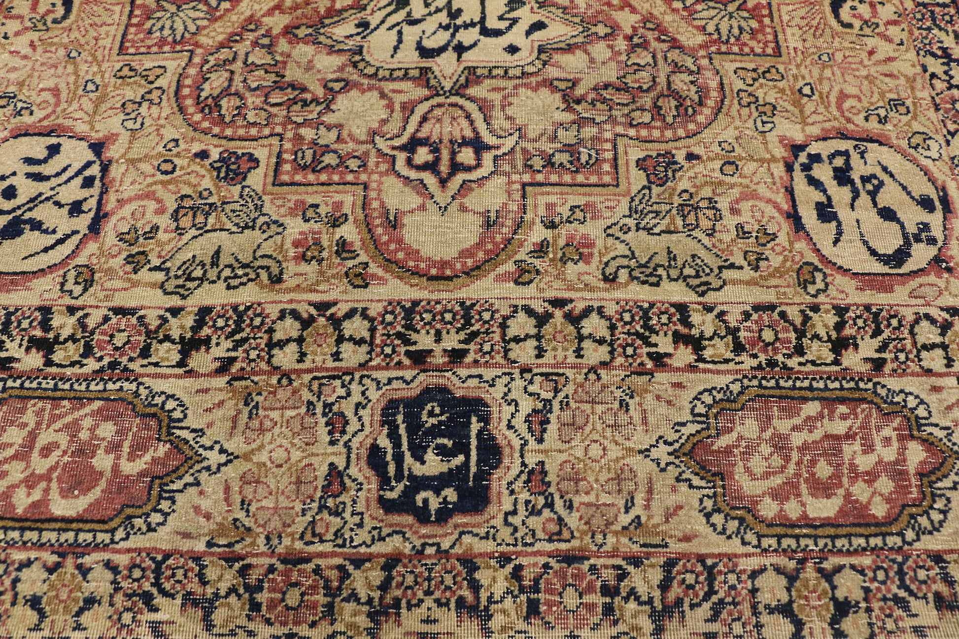 4 x 6 Antique Persian Kermanshah Rug 74270