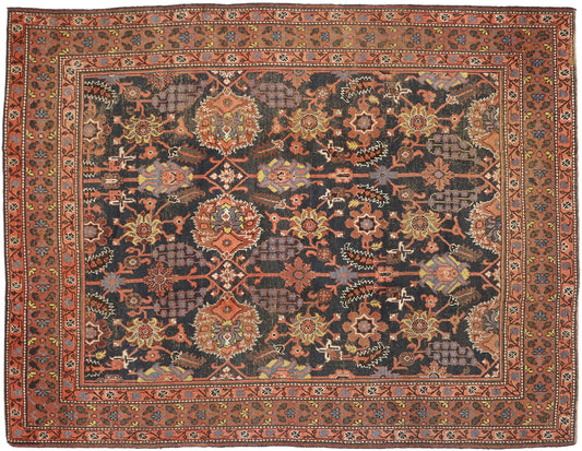 9 x 12 Distressed Antique Indian Agra Rug 74273