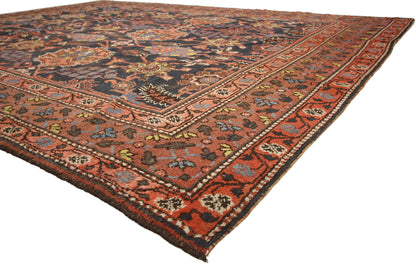 9 x 12 Distressed Antique Indian Agra Rug 74273