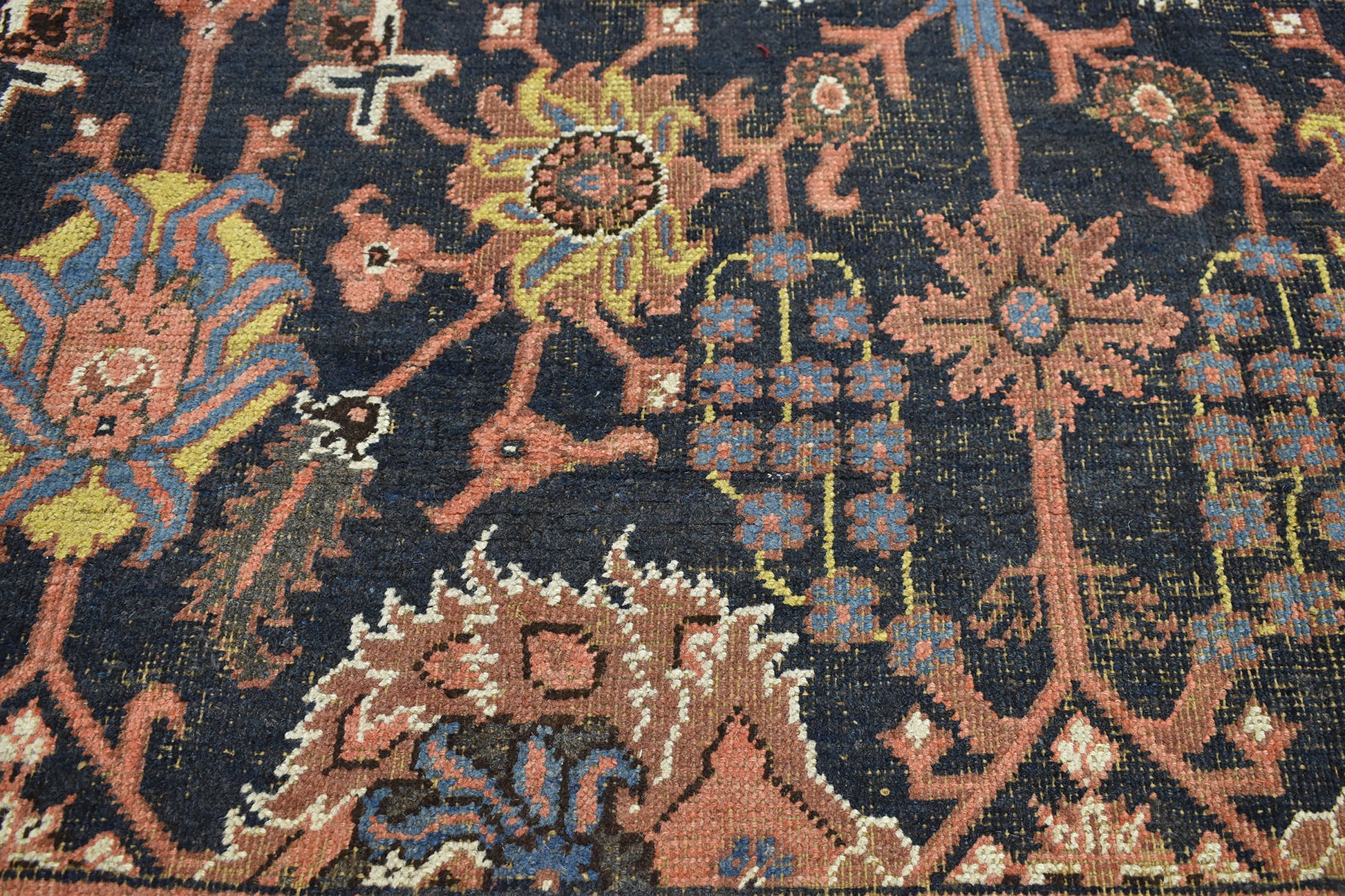 9 x 12 Distressed Antique Indian Agra Rug 74273