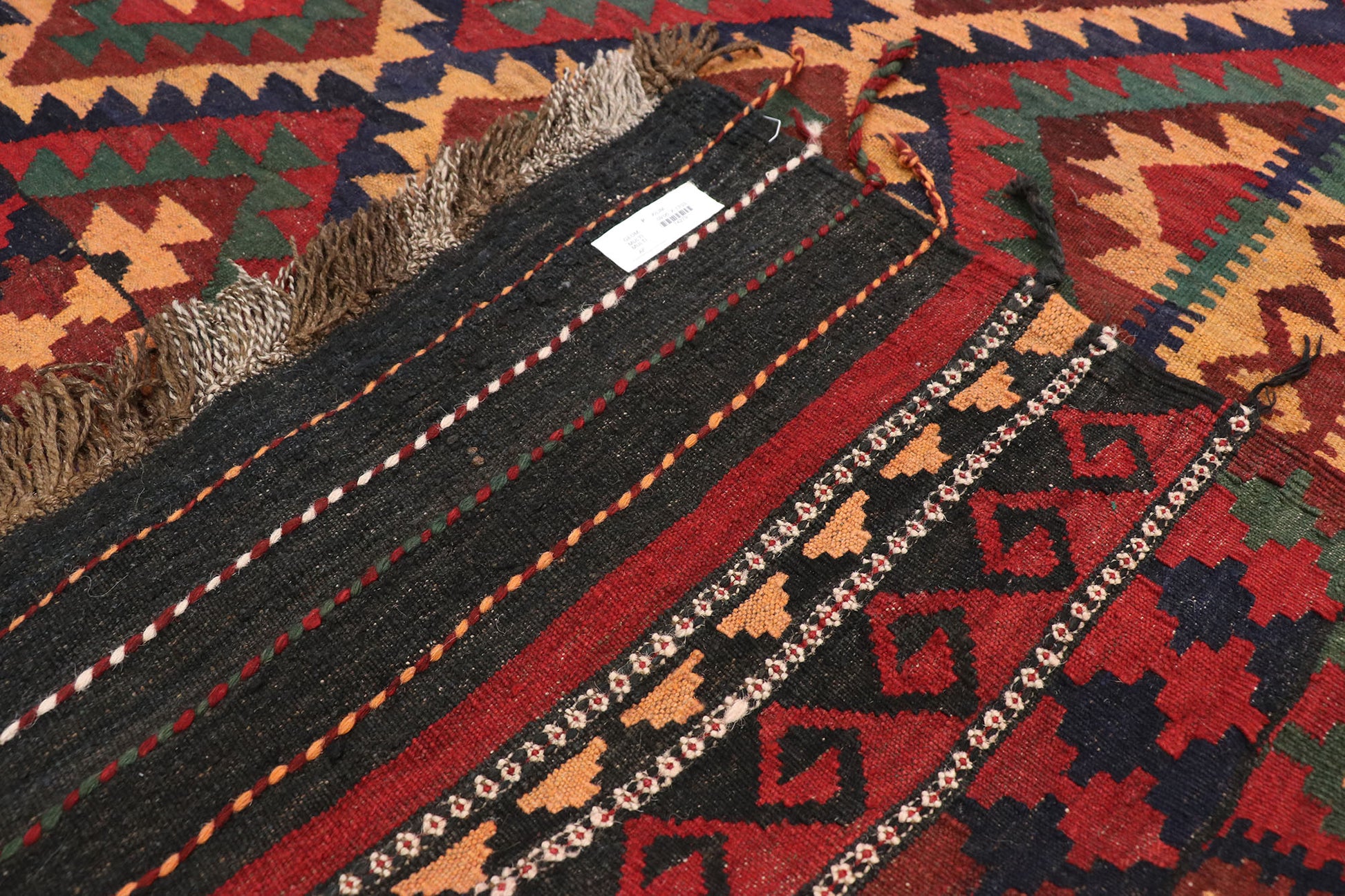 9 x 13 Vintage Afghan Kilim Rug 74279