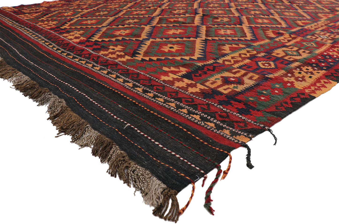 9 x 13 Vintage Afghan Kilim Rug 74279