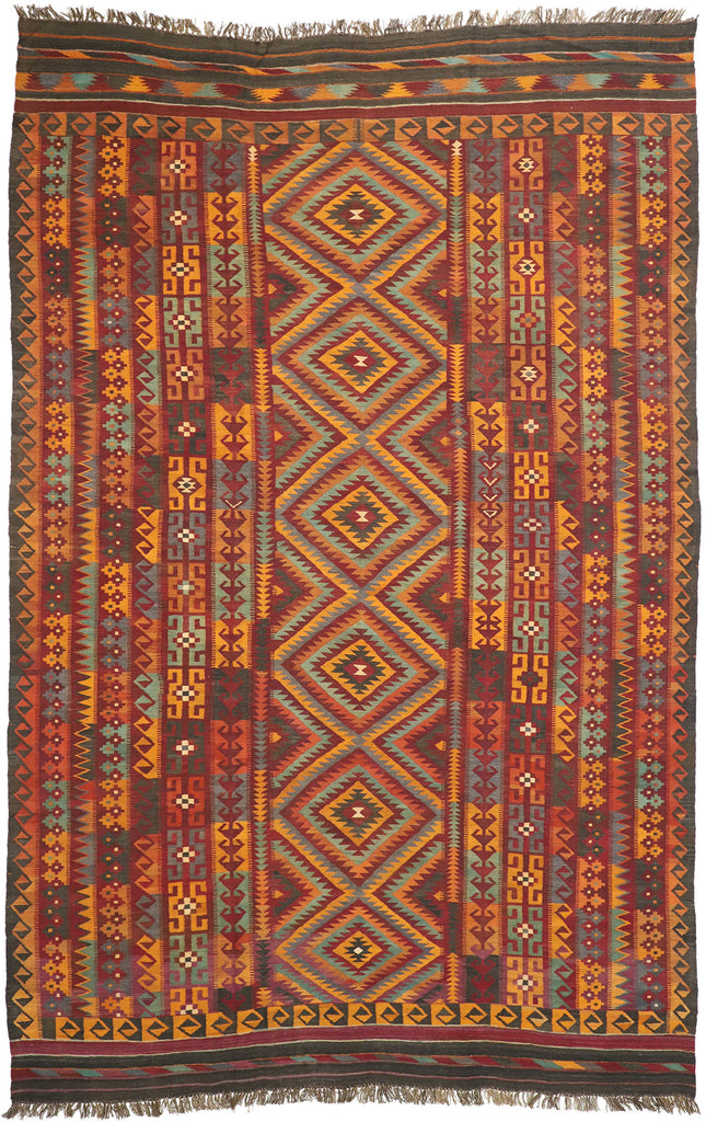 10 x 15 Vintage Afghan Kilim Rug 74281