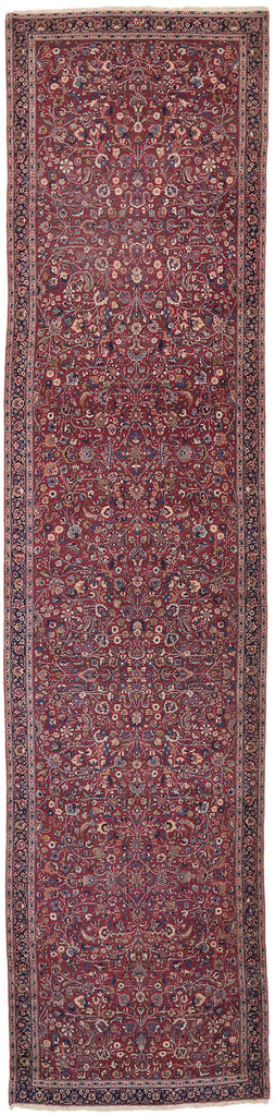 5 x 23 Antique Persian Mashhad Rug 74287