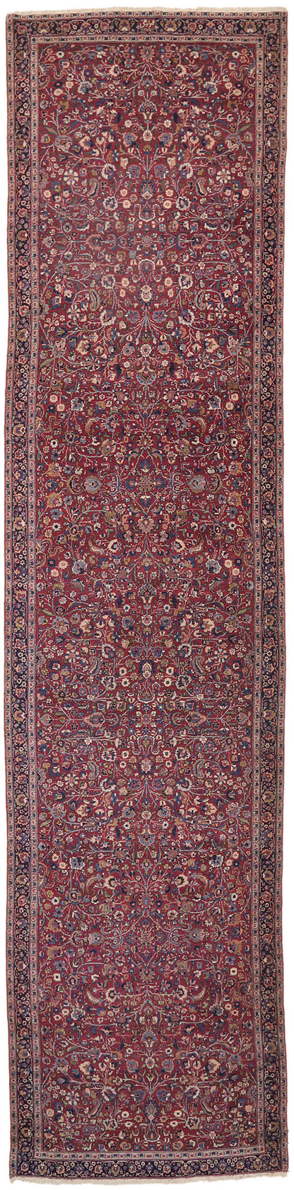 5 x 23 Antique Persian Mashhad Rug 74287