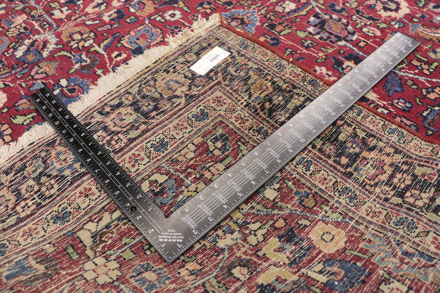 5 x 23 Antique Persian Mashhad Rug 74287