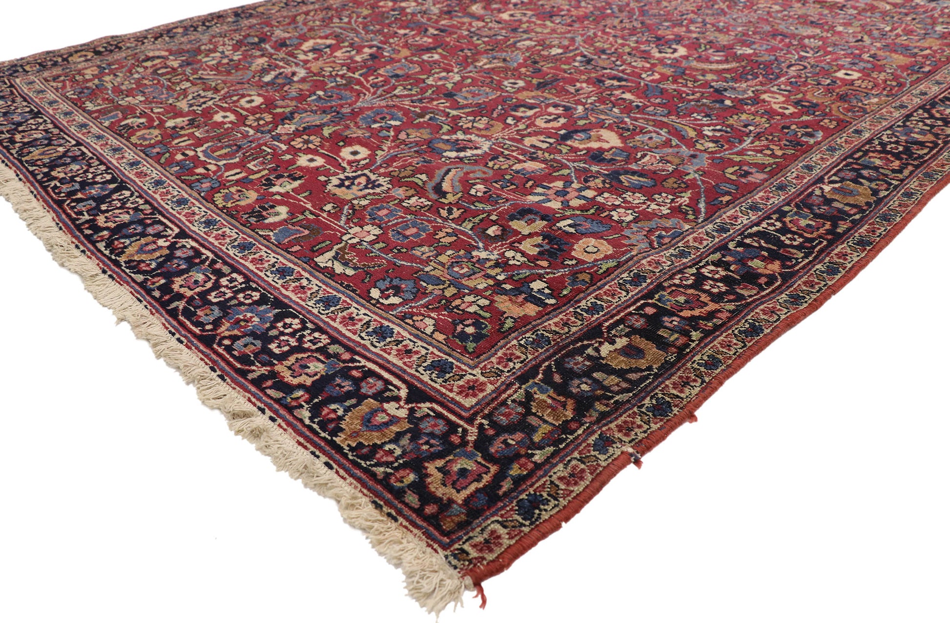 5 x 23 Antique Persian Mashhad Rug 74287