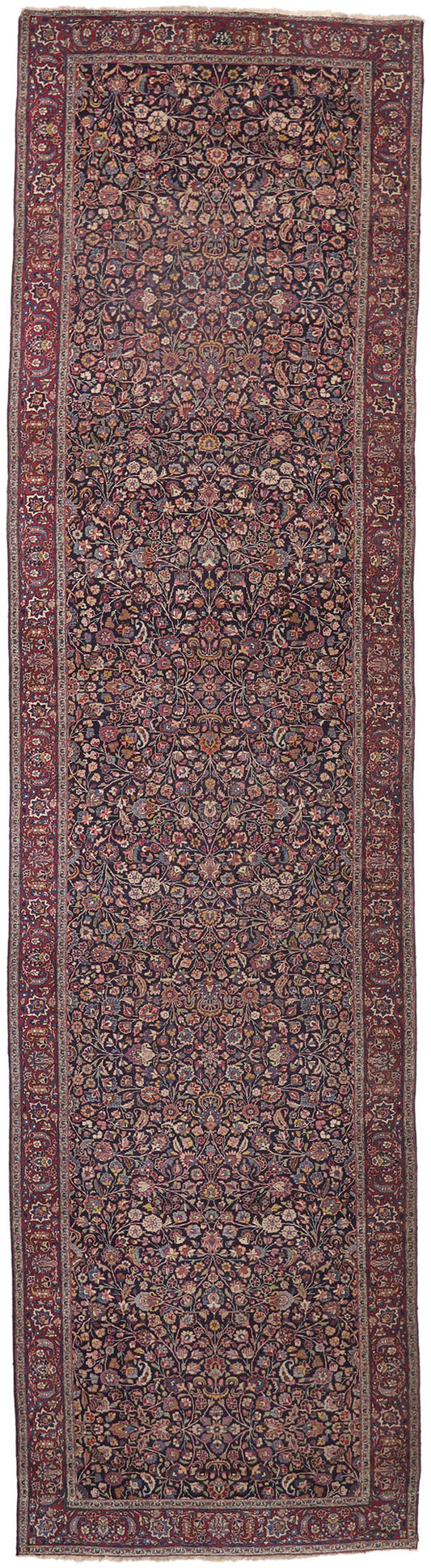 6 x 21 Antique Persian Mashhad Rug 74288