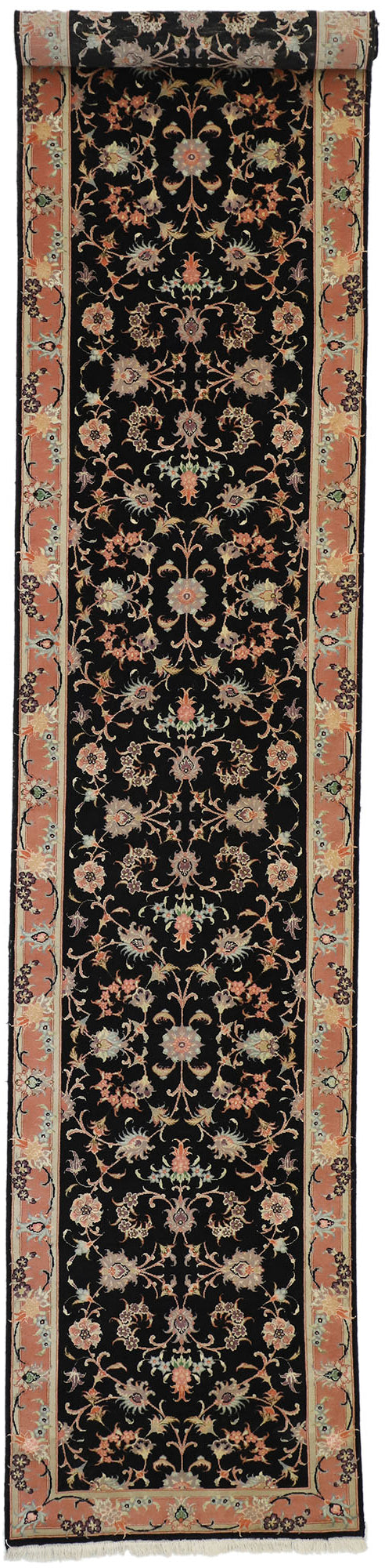 3 x 13 Vintage Tabriz Rug 74310