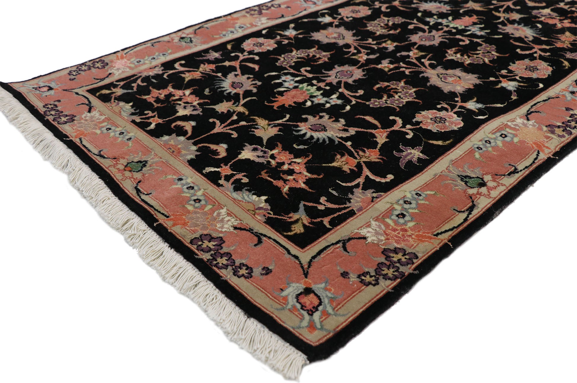 3 x 13 Vintage Tabriz Rug 74310
