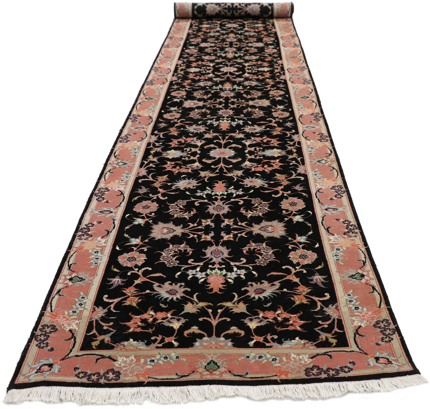 3 x 13 Vintage Tabriz Rug 74310