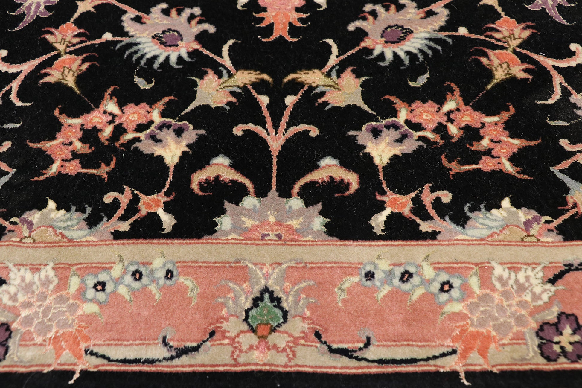 3 x 13 Vintage Tabriz Rug 74310