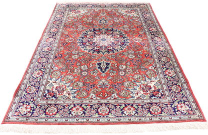 3 x 5 Vintage Persian Silk Qum Rug 74314