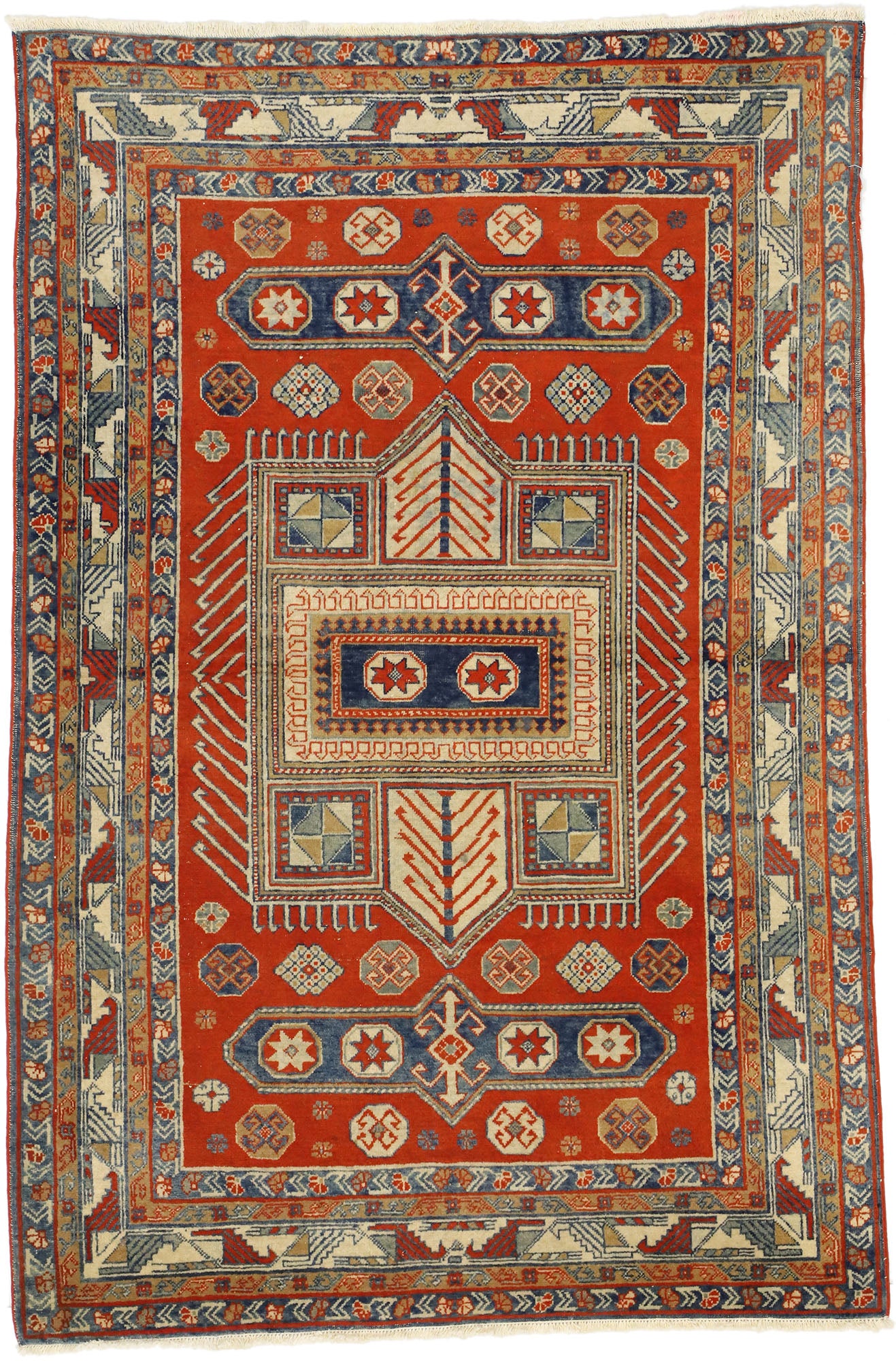 4 x 7 Antique Yeravan Rug 74318