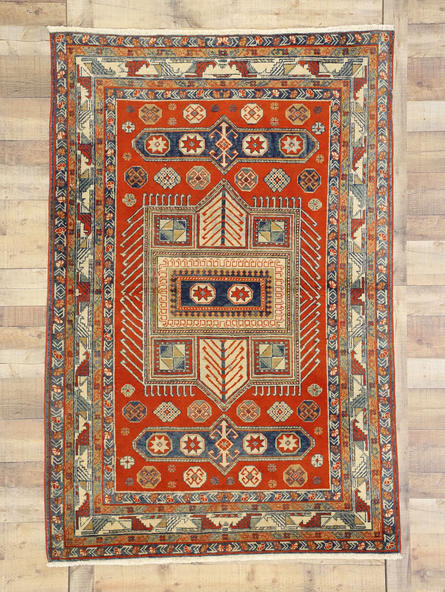 4 x 7 Antique Yeravan Rug 74318