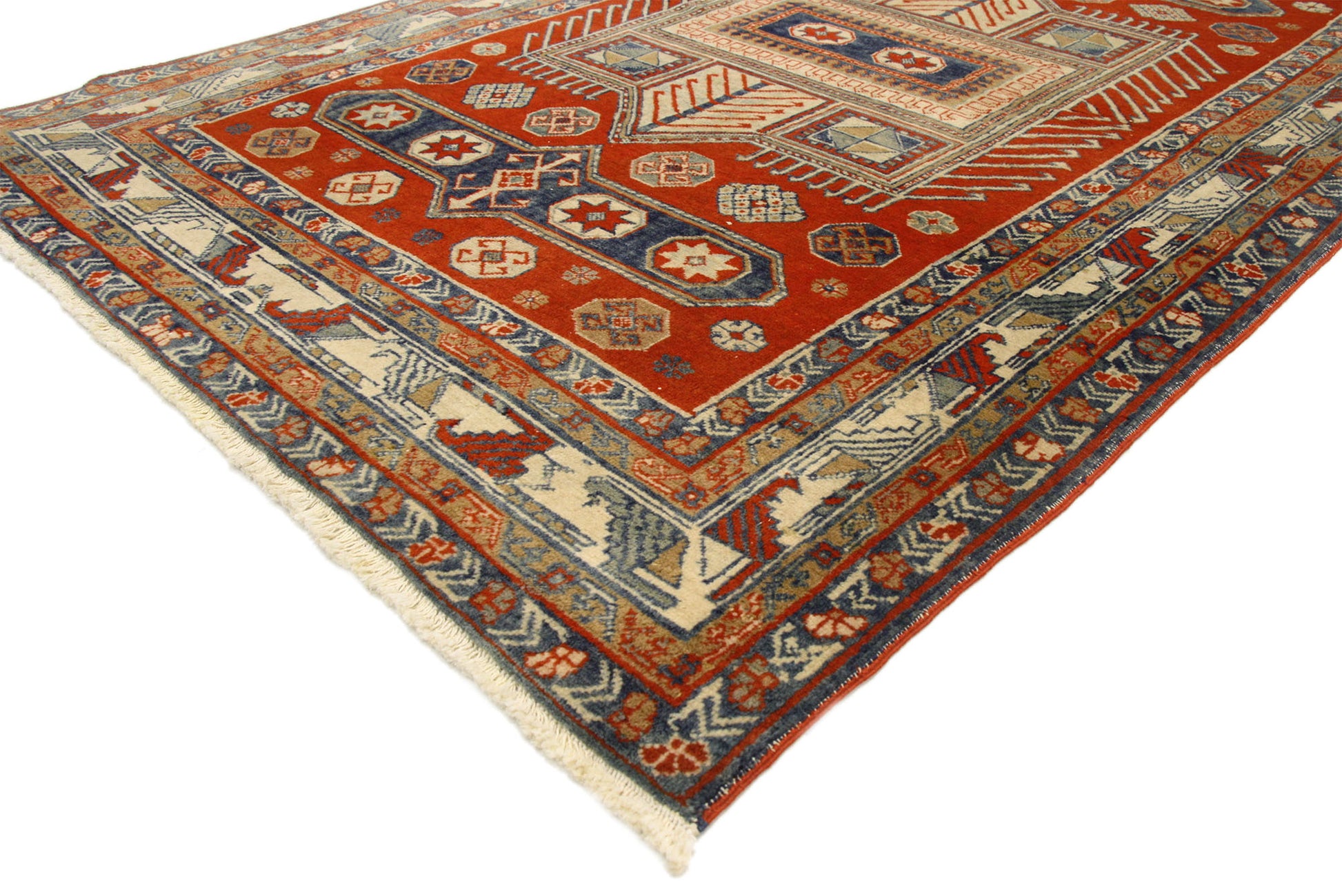 4 x 7 Antique Yeravan Rug 74318